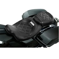 لو بروفايل سيت جلد سائق مع راكب لدراجات هارلي توري...