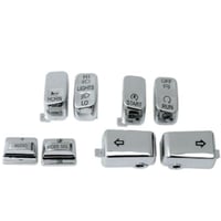 مجموعة أغطية مفاتيح كروم من Drag Specialties لهارل...