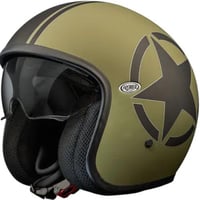 خوذة ثري كوارتر مع حماية شمسية من Premier Vintage...