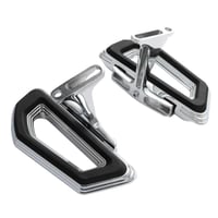 طقم مسند الاقدام لون BLACK-CHROME لدراجات هارلي تو...