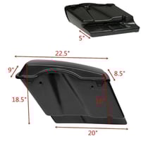 سدل باق اكستندد 5 انش بدون طلاء واقفال لدراجات هار...