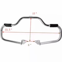 انجن قارد موستاش اسود/كروم لدراجات هارلي داينا Har...