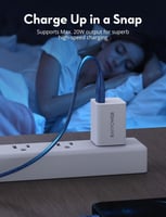 راف باور كيبل لايتننق 1.2 متر نايلون - متوفر أزرق