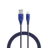 راف باور كيبل لايتننق 1.2 متر نايلون - متوفر أزرق