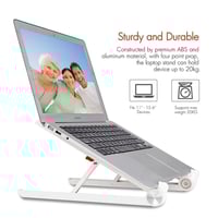 ستاند المونيوم سايجي للابتوب متعدد الوظائف - ابيض