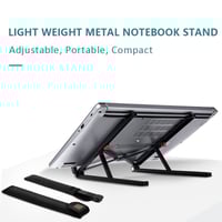 ستاند المونيوم سايجي للابتوب متعدد الوظائف - اسود