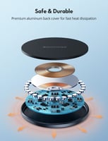 شاحن ماج سيف راف باور 15 واط - رصاصي