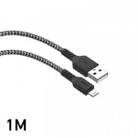 كيبل ايفون قماشي اسود من ووبو - FB01