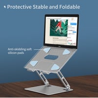 ستاند المونيوم سايجي للابتوب متعدد الوظائف - رصاصي