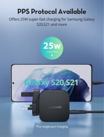 فيش جداري راف باور منفذين PD بقوة 40 واط - اسود