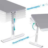 طاولة للابتوب سايجي متعدده الاستخدام - رصاصي