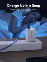 راف باور كيبل لايتننق 1.2 متر نايلون - متوفر رصاصي