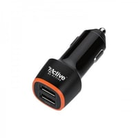 شاحن سيارة ذكي من اكتيف بـ منفذين يو اس بقوة 24 وا...