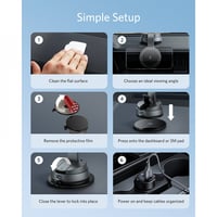 شاحن مغناطيسي لاسلكي MagGO انكر للسيارة - اسود