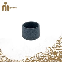 كوب سيراميك بلمسات جميله - 180 مل اسود مرقط