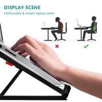 ستاند المونيوم سايجي للابتوب متعدد الوظائف - اسود