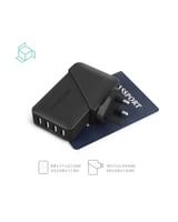 منصة راف باور شاحن جداري 4 منافذ وبأفياش متعددة وب...