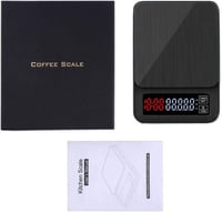 ميزان رقمي مؤقت للقهوة المختصة حتى 3 كيلوغرامات مع...