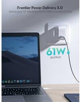 راف باور شاحن جداري بقوة 61 واط بتقنية بي دي - متو...