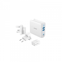 شاحن جداري انكر باوربورت الاصدار الثالث مع منفذين...