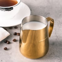 إبريق تبخير الحليب من تاش 380مل - ذهبي