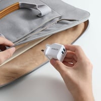 شاحن جداري انكر باوربورت صغير بمنفذين USB وقوة 12...