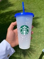 كوب ستاربكس ثلجي يتلون بالبرودة - أزرق 710 مل