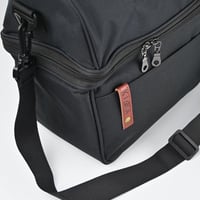 شنطة كفة لأدوات القهوة رمادي بعلامة تركواز