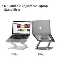 ستاند المونيوم سايجي للابتوب متعدد الوظائف - رصاصي