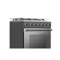 فرن غاز توشيبا 60 سم، 4 عيون، اشعال ذاتي، امان، ست...