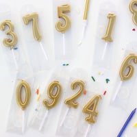 شمعة ذهبية رقم 6