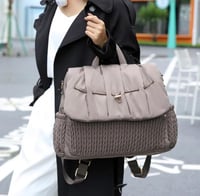 شنطة فاخرة لاحتياجات الاطفال والمواليد مع مفرش تغي...