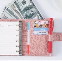 مفكرة صغيرة مقاس a7ومحفظة في نفس الوقت باللون الزي...