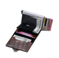 محفظة ذكية croc بزر لاخراج البطاقات