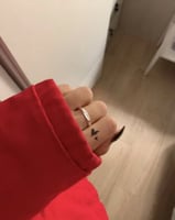 خاتم فضه مع حفر التاريخ او الحرف