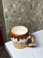 كوب شكل ايسكريم شكولاته