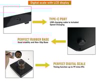 ميزان قهوة رقمي مع مؤقت قابل للشحن