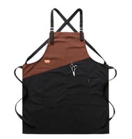 مريلة الباريستا - اللون اسود + بني | BARISTA APRON