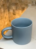 كوب سيراميك بمسكه ازرق