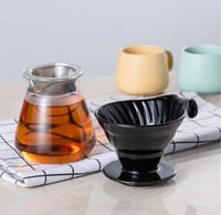 قمع V60 سيراميك اسود 02 | ceramic dripper 02 Black