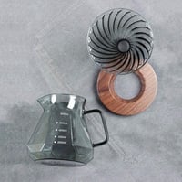 سيرفر V60 - زجاجي اسود داكن فخم مقاس 01 - 02 | V60...