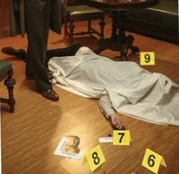 ديكور لمسرح الجريمة