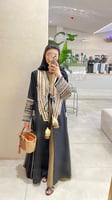 فستان وعبايه مستوحاه من الزي العسيري