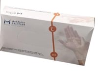 يشفين قفازات فينيل شفاف L كبير 70 حبة