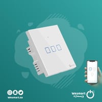 مفتاح إنارة ذكي واي فاي ( ثلاثي )