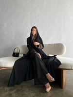 عباية قماش كريب | G79