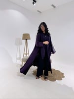 عباية دبل فيس موف واسود