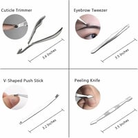 طقم العناية بالاضافر مخمل وسط