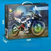 مجموعة مكعبات بناء الدراجة النارية