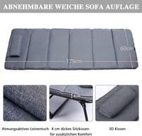 سرير وكرسي قابلان للطي متعدد الاستخدام